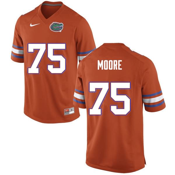 NCAA Florida Gators T.J. Moore Men's #75 Nike Orange Stitched Authentic College Football Jersey YLI6264GL